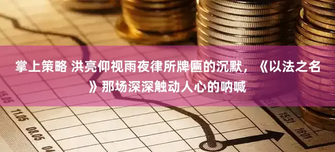掌上策略 洪亮仰视雨夜律所牌匾的沉默，《以法之名》那场深深触动人心的呐喊